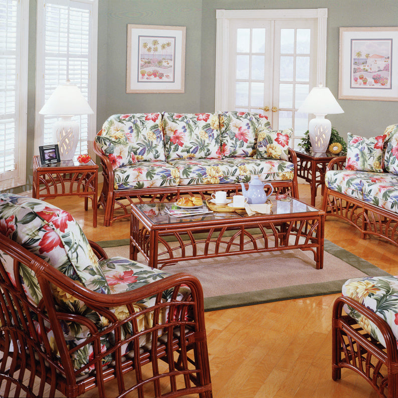 South Sea Rattan New Kauai Rattan Indoor Lounge Chair
