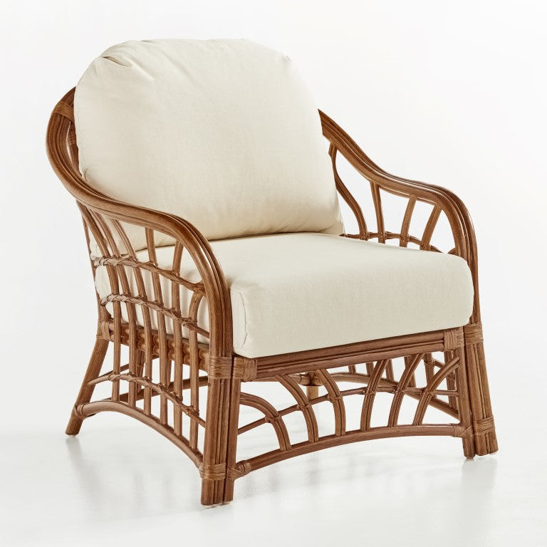 South Sea Rattan New Kauai Rattan Indoor Lounge Chair