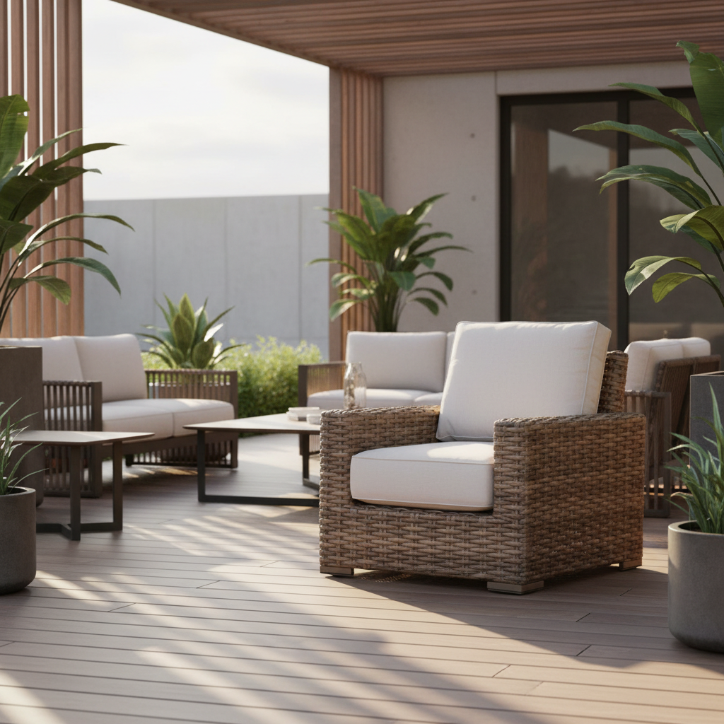 Sunset West Havana Wicker Outdoor Club Chair