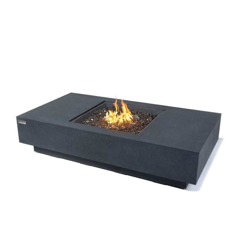Elementi Plus Cannes Glass Fiber Reinforced Concrete Outdoor Fire Pit Table