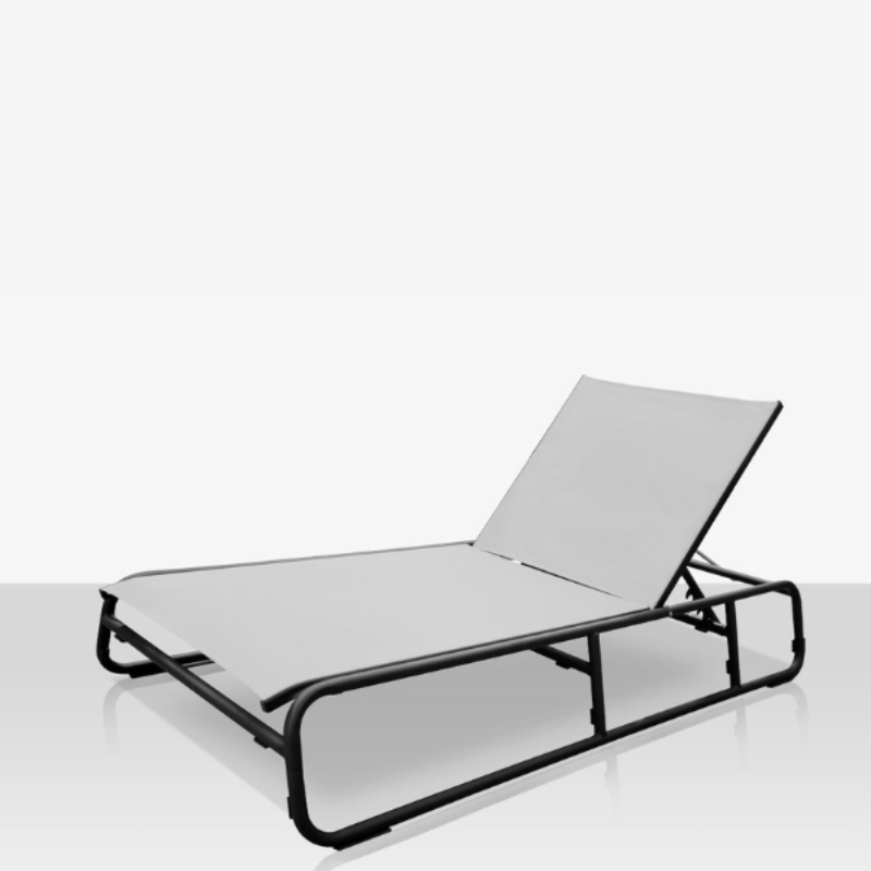 DecoScape Elephant Aluminum Outdoor Armless Chaise Lounge