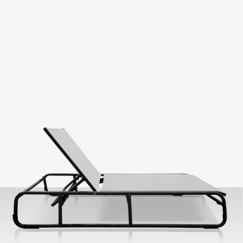 DecoScape Elephant Aluminum Outdoor Armless Chaise Lounge