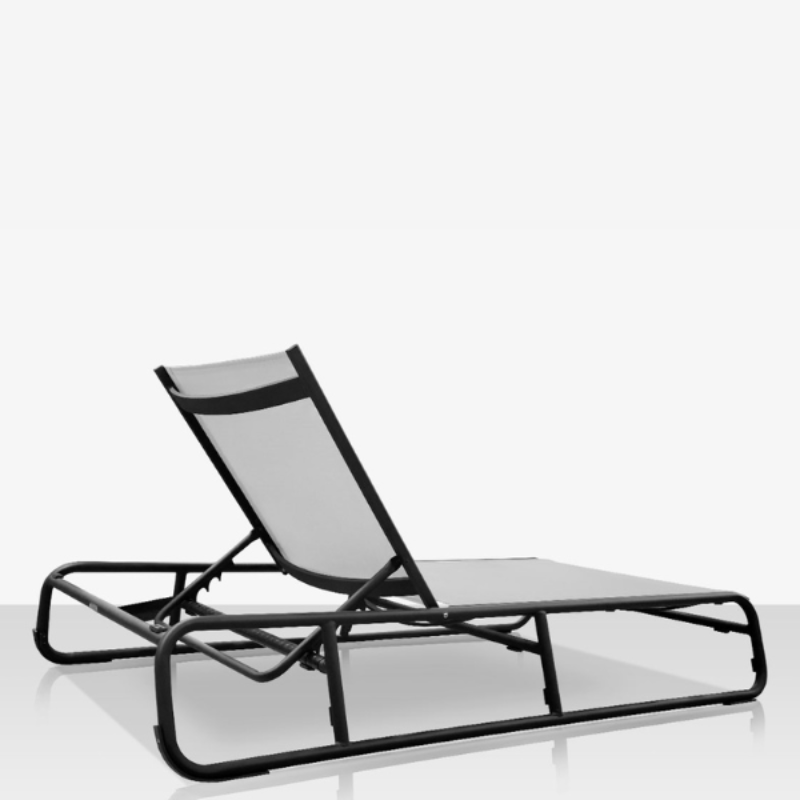 DecoScape Elephant Aluminum Outdoor Armless Chaise Lounge