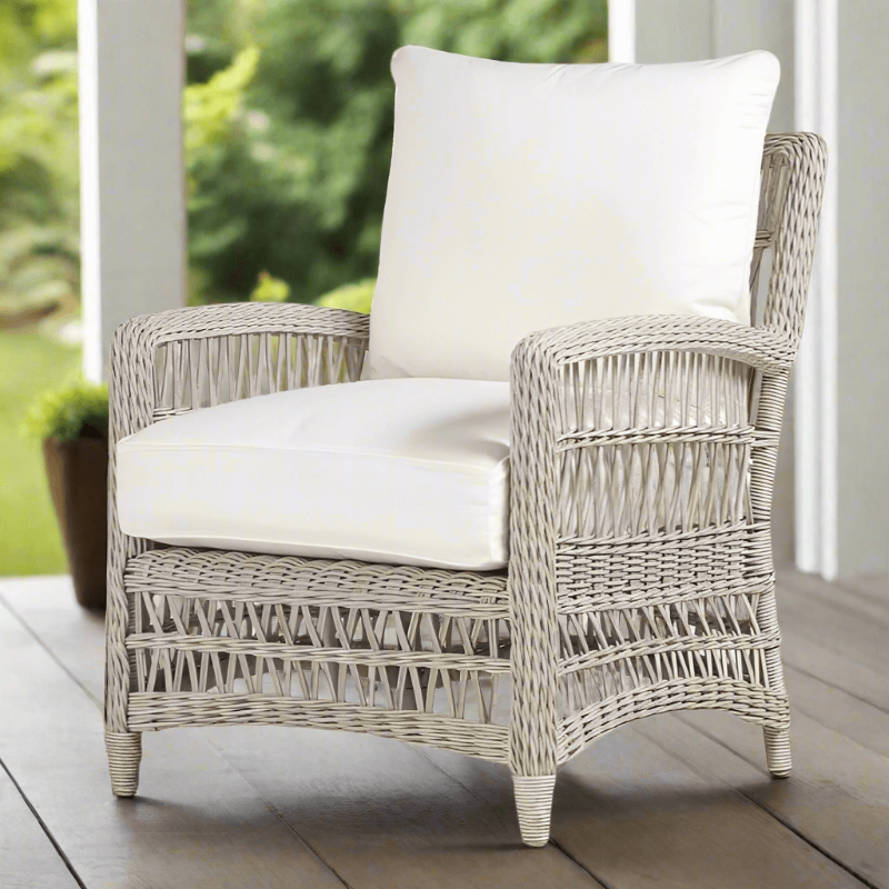 Lloyd Flanders Mackinac Woven Vinyl Outdoor Lounge Chair