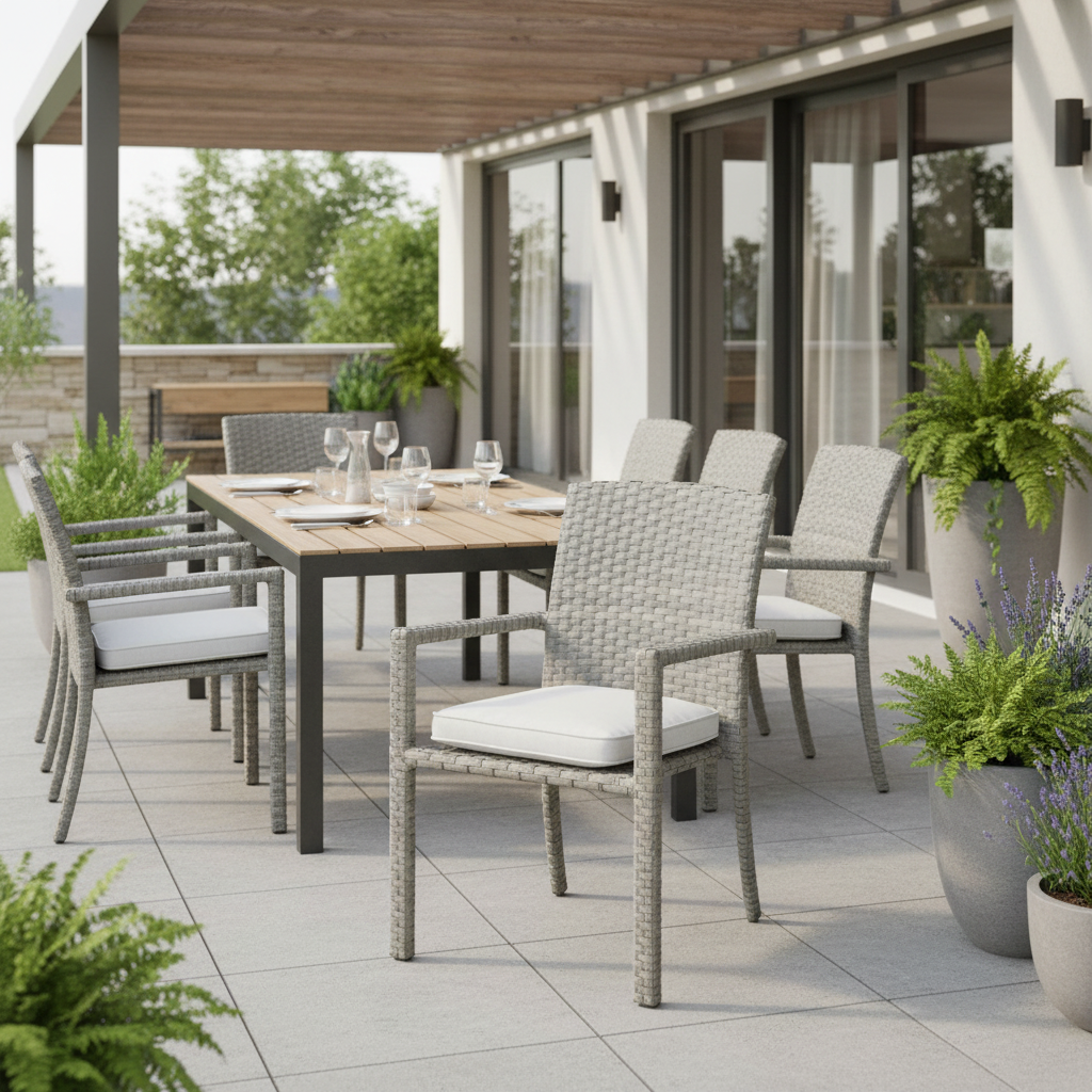 Sunset West Majorca Wicker Outdoor Dining Chair