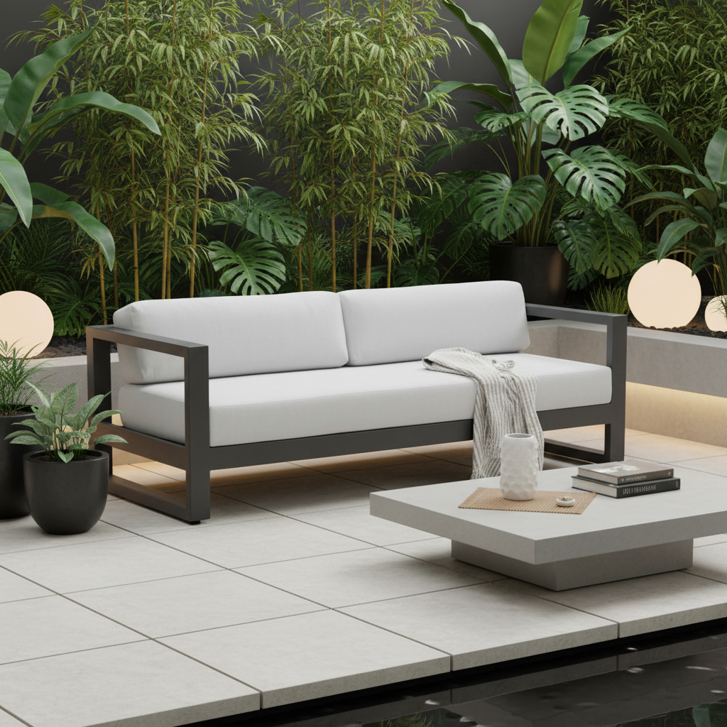 Sunset West Redondo Aluminum Outdoor Sofa