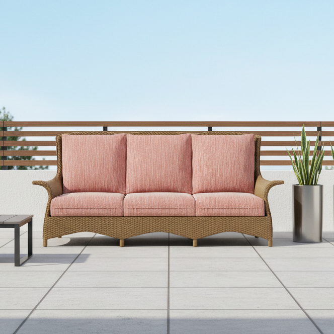 Lloyd Flanders Mandalay Wicker Outdoor Sofa