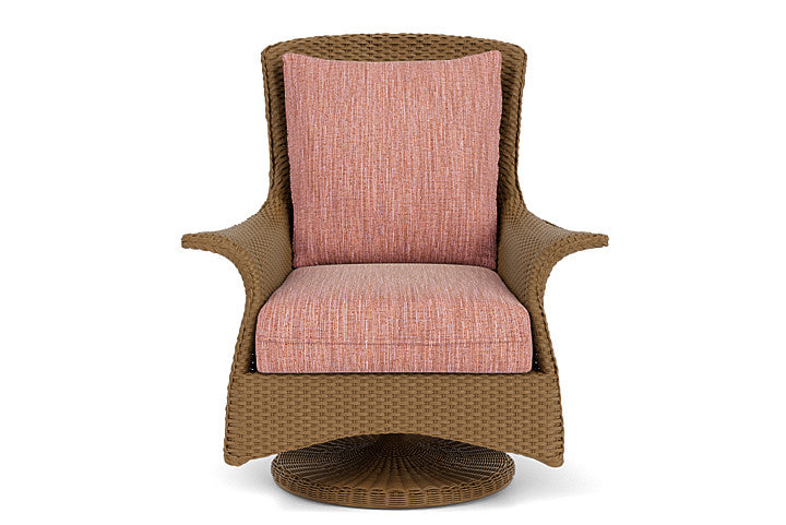 Lloyd Flanders Mandalay Wicker Outdoor Swivel Rocker Lounge Chair