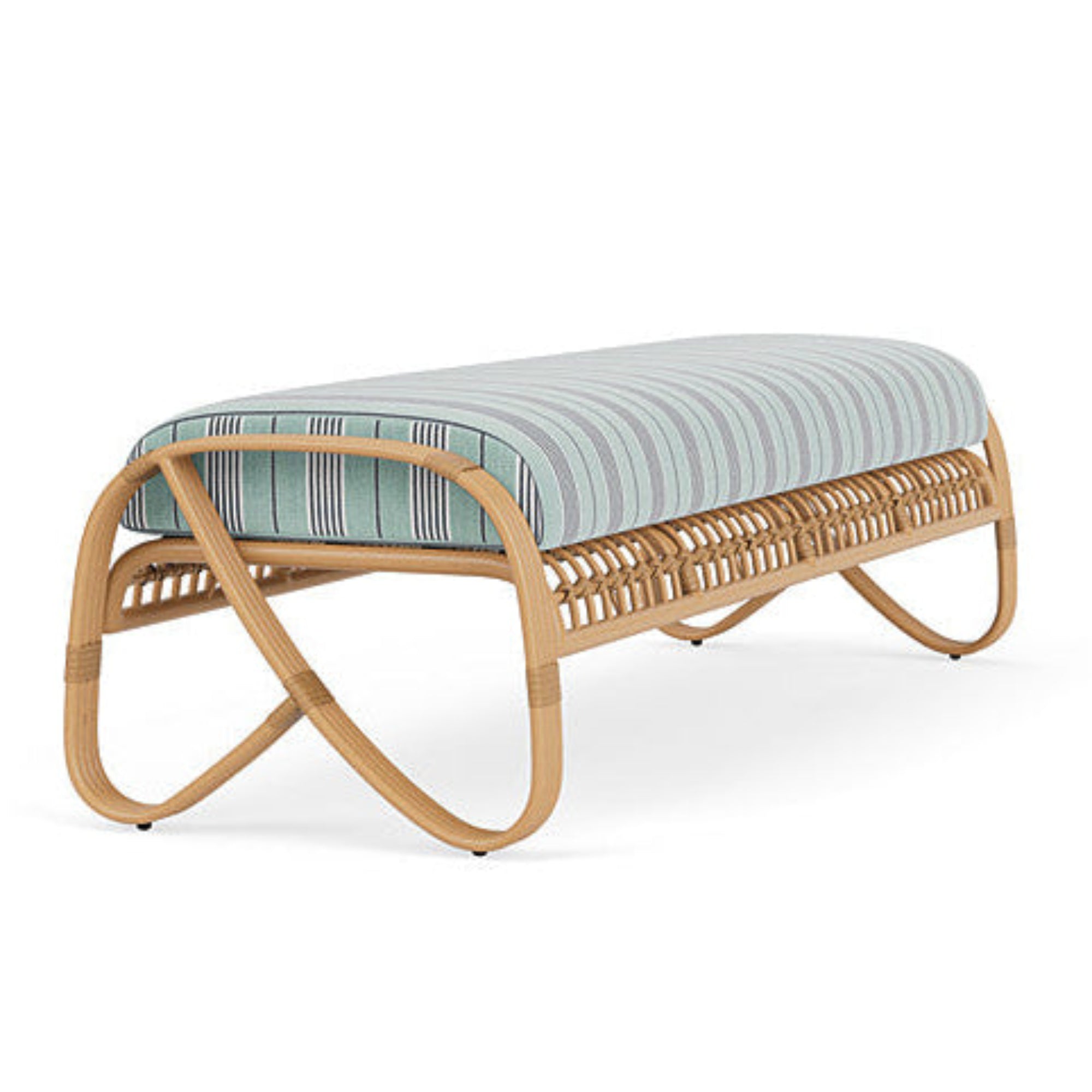 Lloyd Flanders Riviera Wicker Outdoor Garden Bench