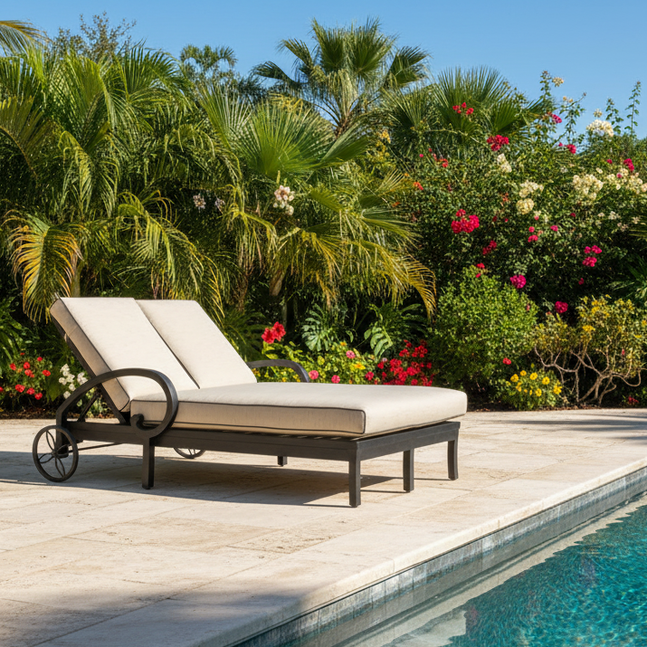 Sunset West Monterey Aluminum Outdoor Double Chaise