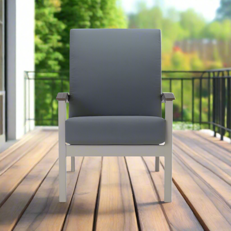 Telescope Casual Bazza Cushion MGP Aluminum Outdoor Arm Chair