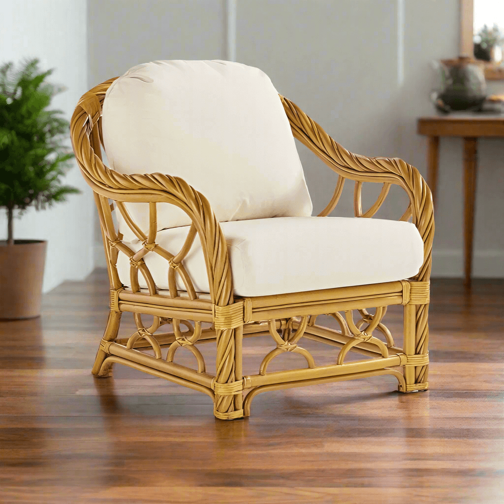 South Sea Rattan New Twist Indoor Lounge Chair