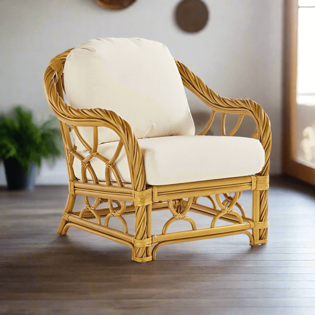 South Sea Rattan New Twist Indoor Lounge Chair