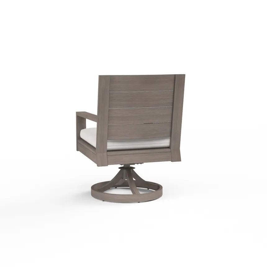 Sunset West Laguna Aluminum Outdoor Swivel Dining Chair