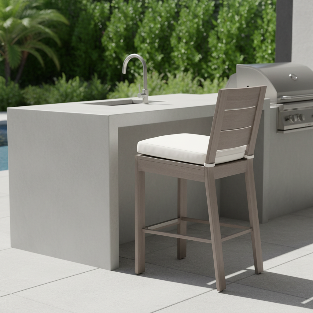 Sunset West Laguna Aluminum Outdoor Counter Stool