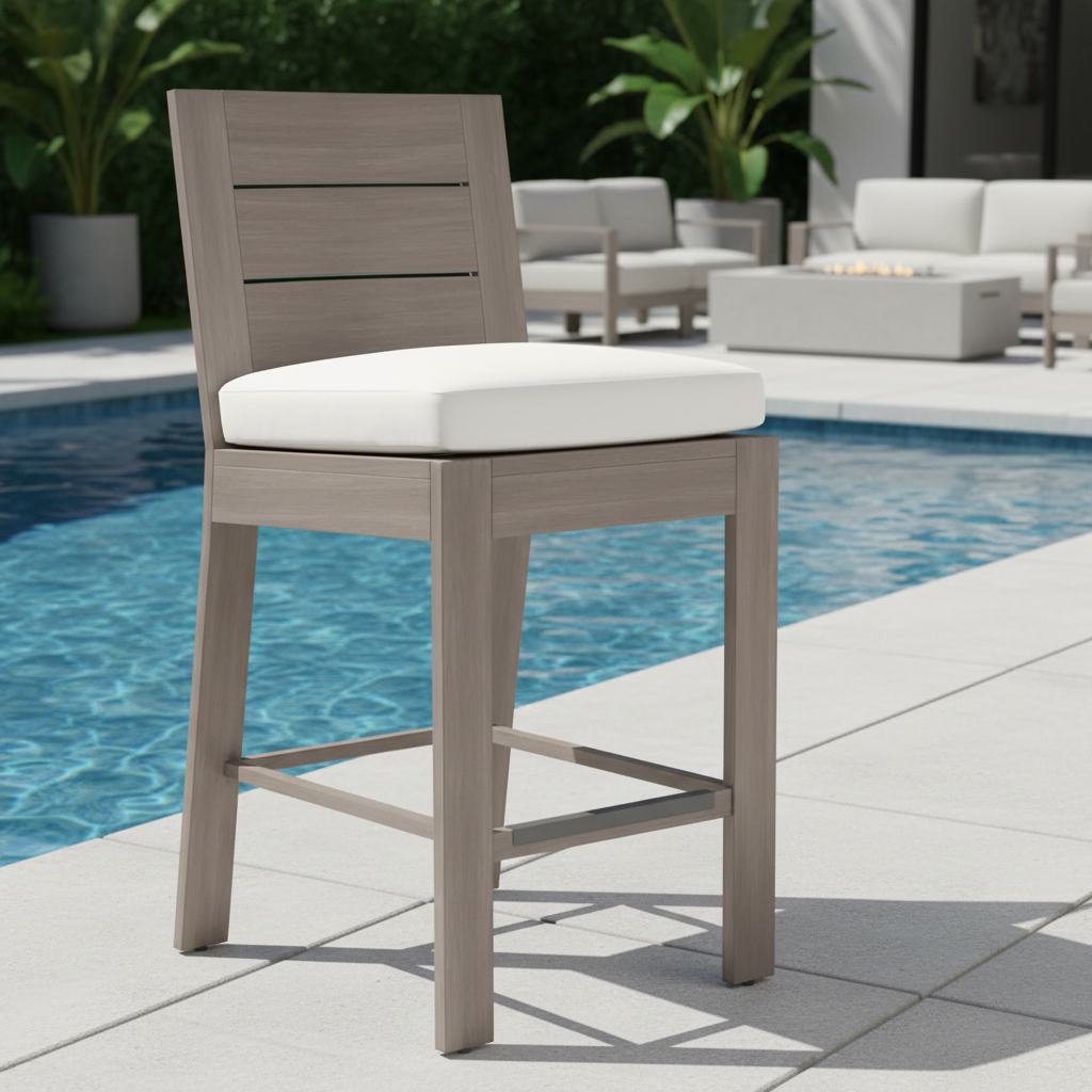 Sunset West Laguna Aluminum Outdoor Counter Stool