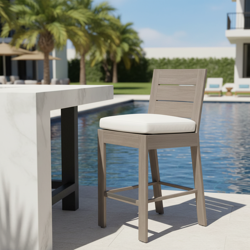 Sunset West Laguna Aluminum Outdoor Bar Stool