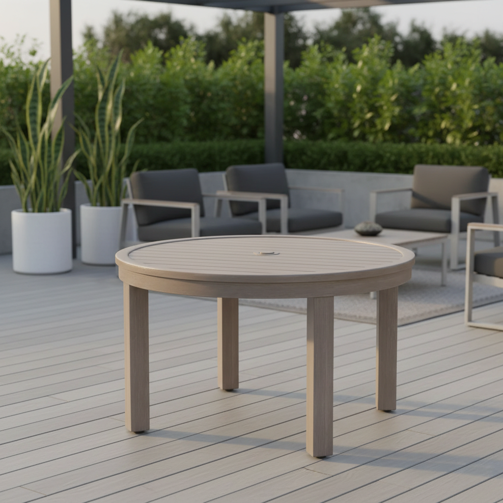 Sunset West Laguna Aluminum Outdoor 50" Round Dining Table