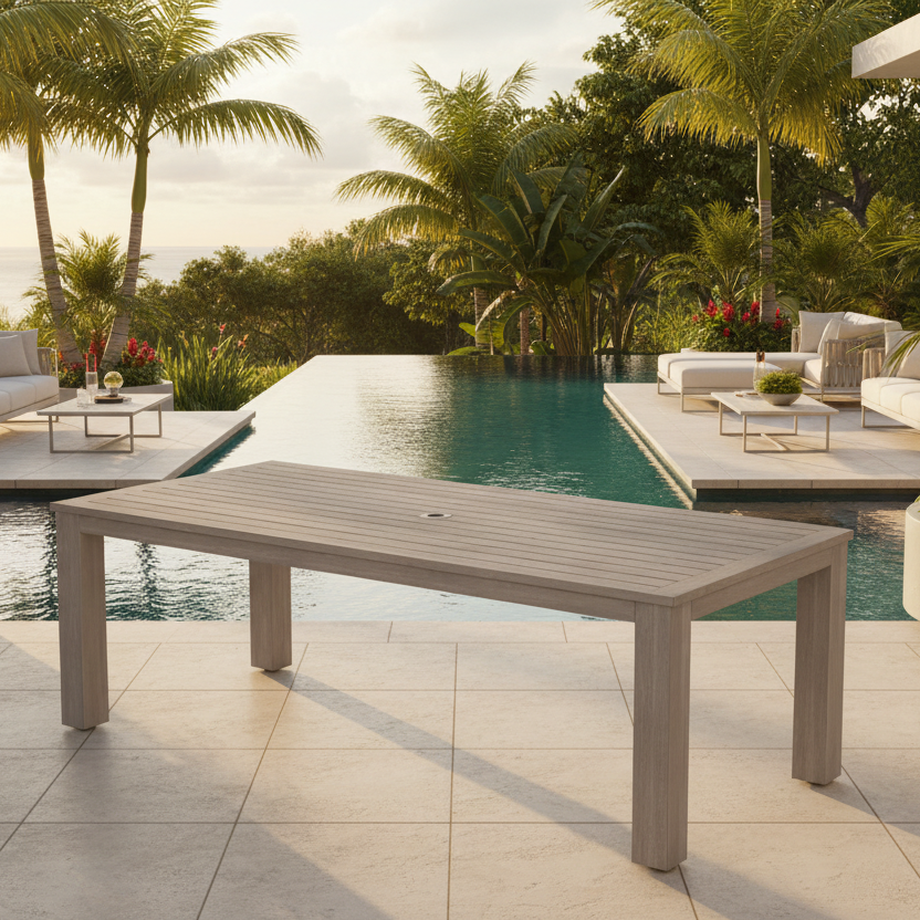 Sunset West Laguna Aluminum Outdoor 90" Table