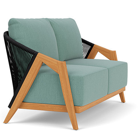 Lloyd Flanders Alpine Teak Outdoor Loveseat
