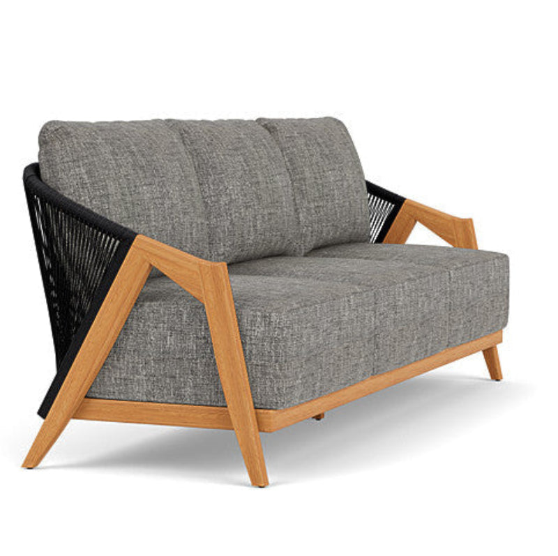 Lloyd Flanders Alpine Teak Rope Outdoor Sofa