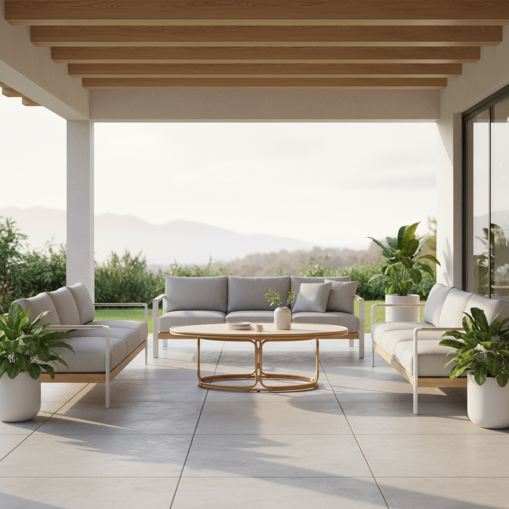 Lloyd Flanders Riviera Wicker Outdoor 50" Oval Cocktail Table