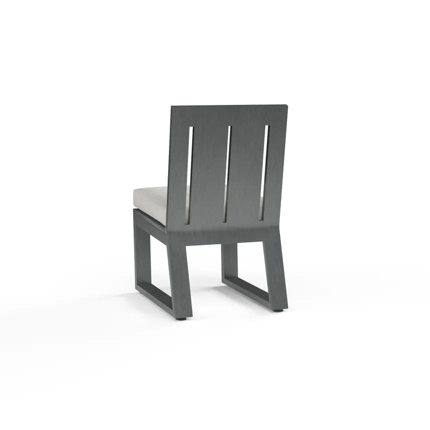 Sunset West Redondo Aluminum Outdoor Armless Dining Chair