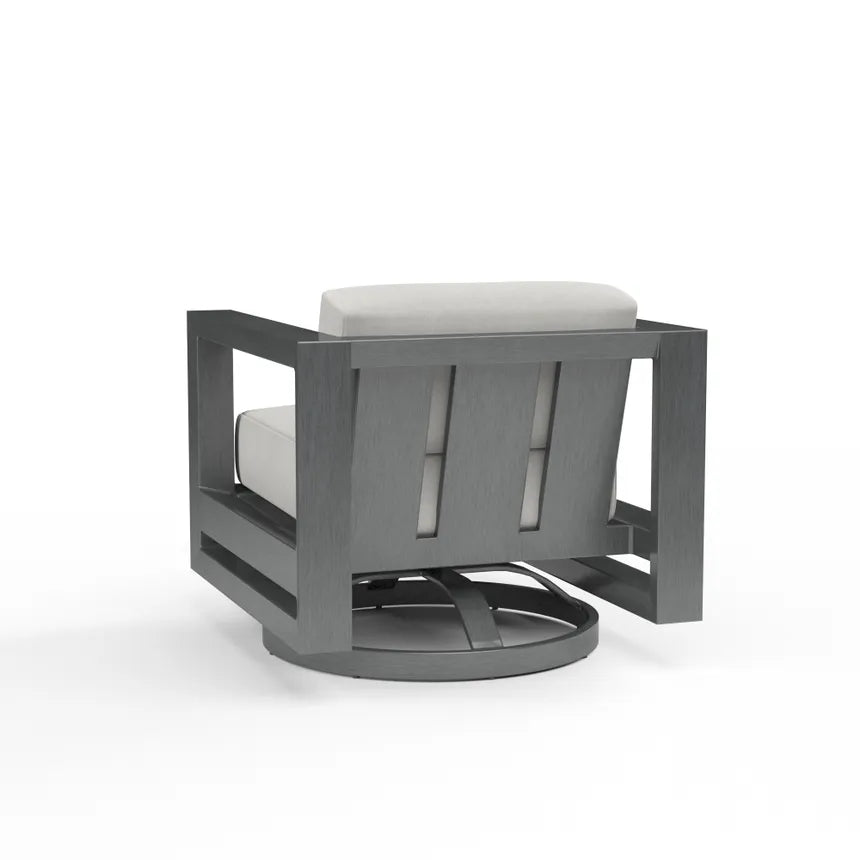 Sunset West Redondo Aluminum Outdoor Swivel Club Chair