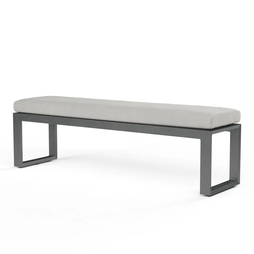 Sunset West Redondo Aluminum Outdoor Dining Bench