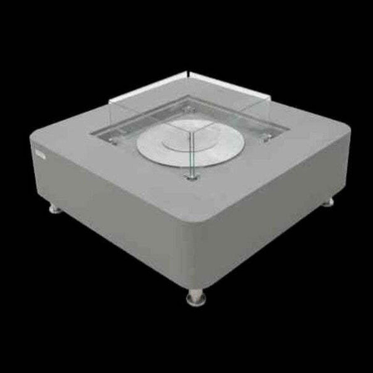 Elementi Perth 40" Square Concrete Ethanol Fire Table