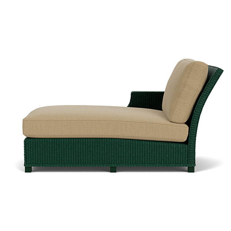 Lloyd Flanders Hamptons Wicker Outdoor Right Arm Chaise