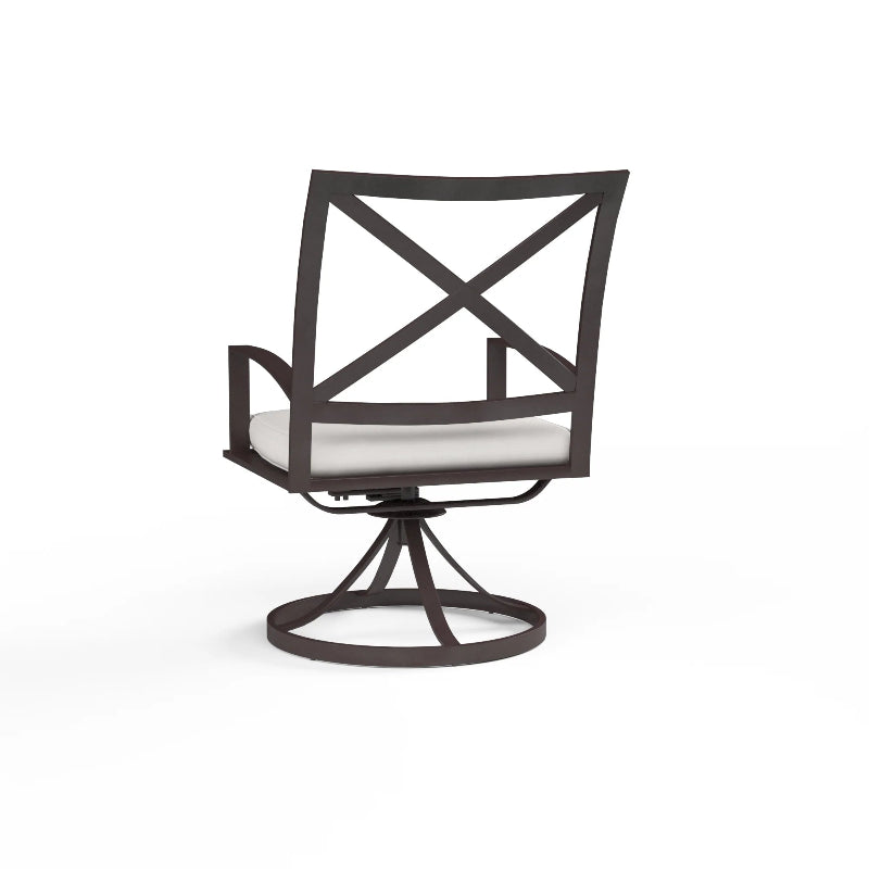 Sunset West La Jolla Aluminum Outdoor Swivel Dining Chair