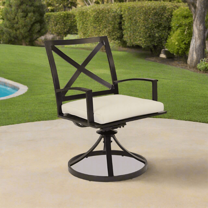 Sunset West La Jolla Aluminum Outdoor Swivel Dining Chair
