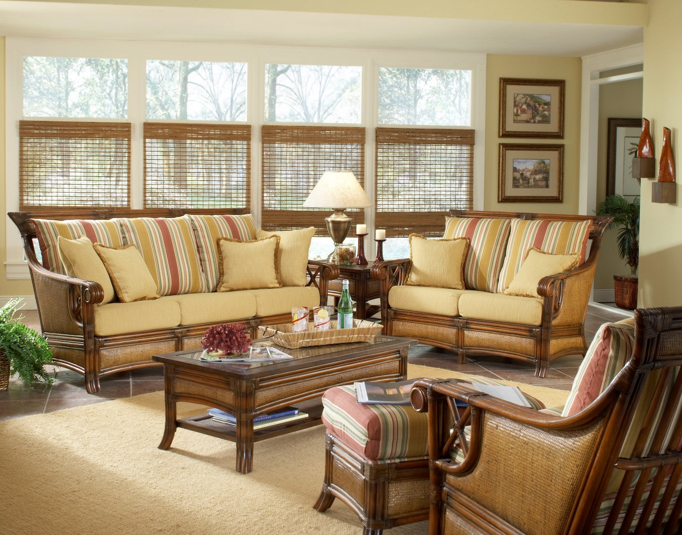South Sea Rattan Pacifica Rattan Indoor Coffee Table