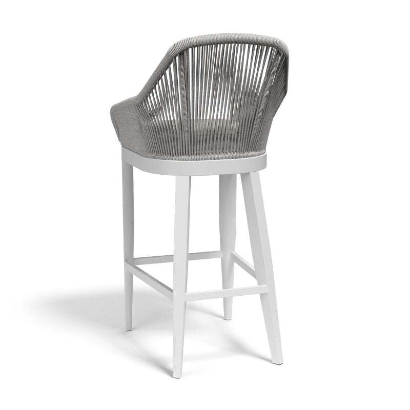 Sunset West Miami Rope Aluminum Outdoor Barstool