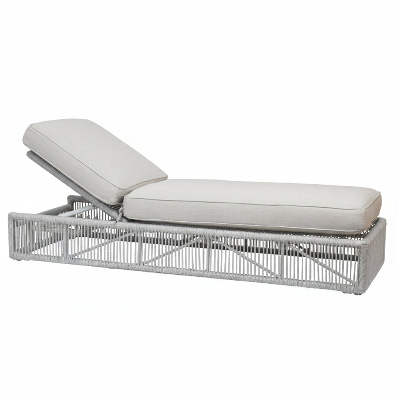 Sunset West Miami Rope Aluminum Outdoor Adjustable Chaise Lounge