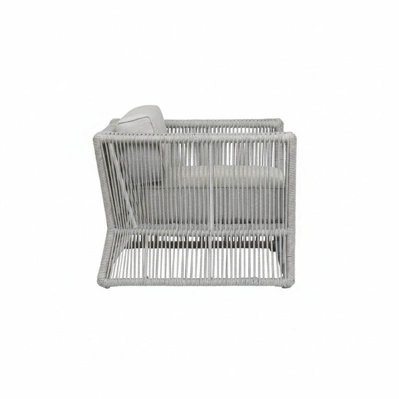 Sunset West Miami Rope Aluminum Outdoor Club Chair