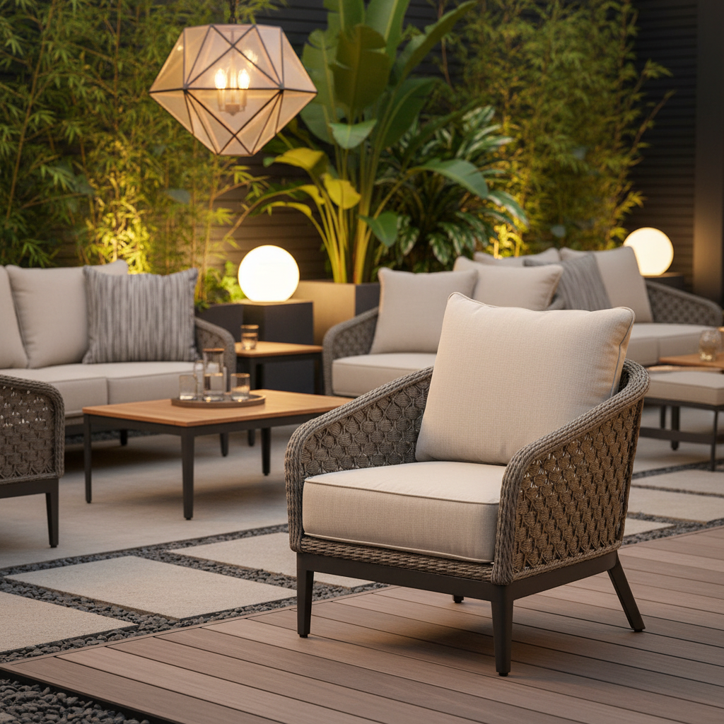 Sunset West Marbella Aluminum Outdoor Club Chair