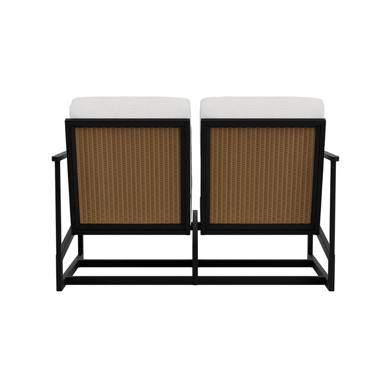 Lloyd Flanders Summit Aluminum Outdoor Spring Rocker Loveseat