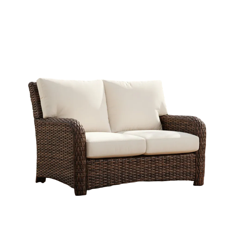 South Sea Rattan Saint Tropez Wicker Outdoor Loveseat