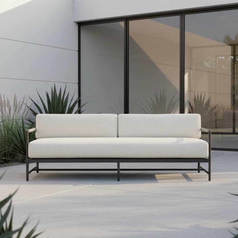 Sunset West Pietra Aluminum Outdoor Sofa