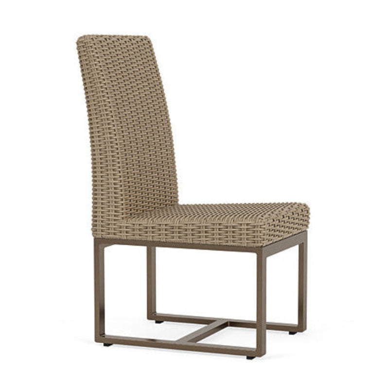 Lloyd Flanders Milan Woven Vinyl Outdoor Armless Dining Chair