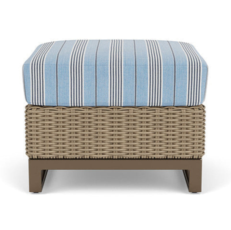 Lloyd Flanders Milan Woven Vinyl Outdoor Ottoman