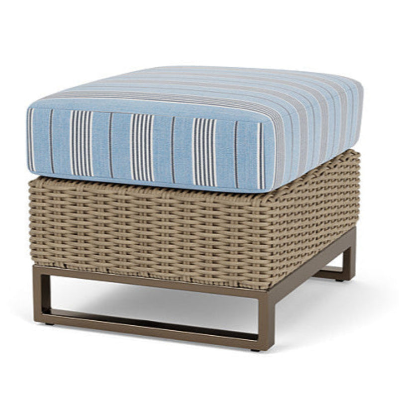 Lloyd Flanders Milan Woven Vinyl Outdoor Ottoman