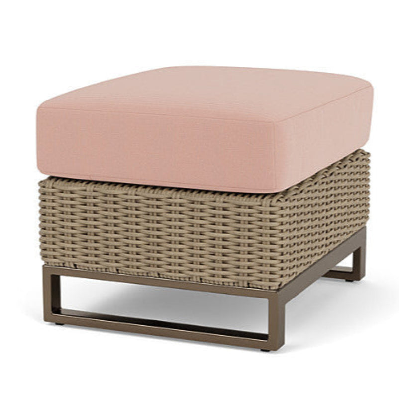 Lloyd Flanders Milan Woven Vinyl Outdoor Ottoman
