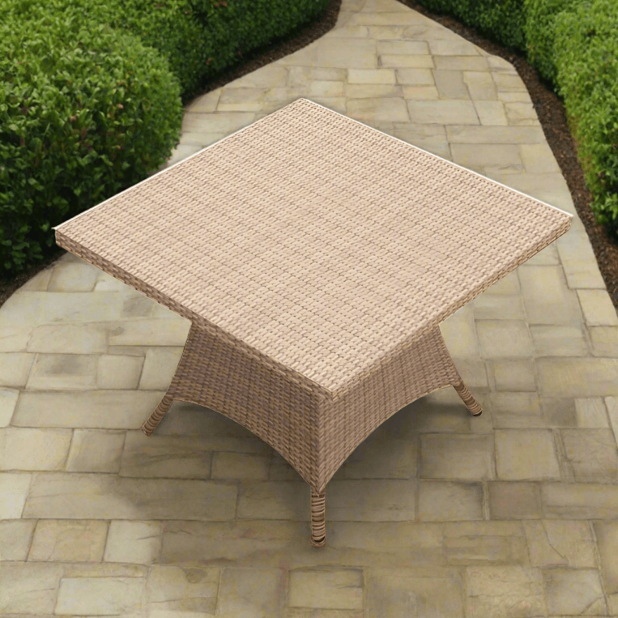 Forever Patio Hampton Wicker 48 Inch Square Dining Table