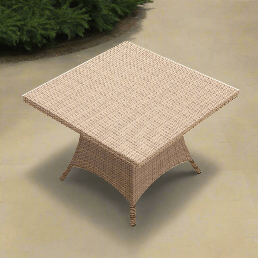 Forever Patio Hampton Wicker 48 Inch Square Dining Table