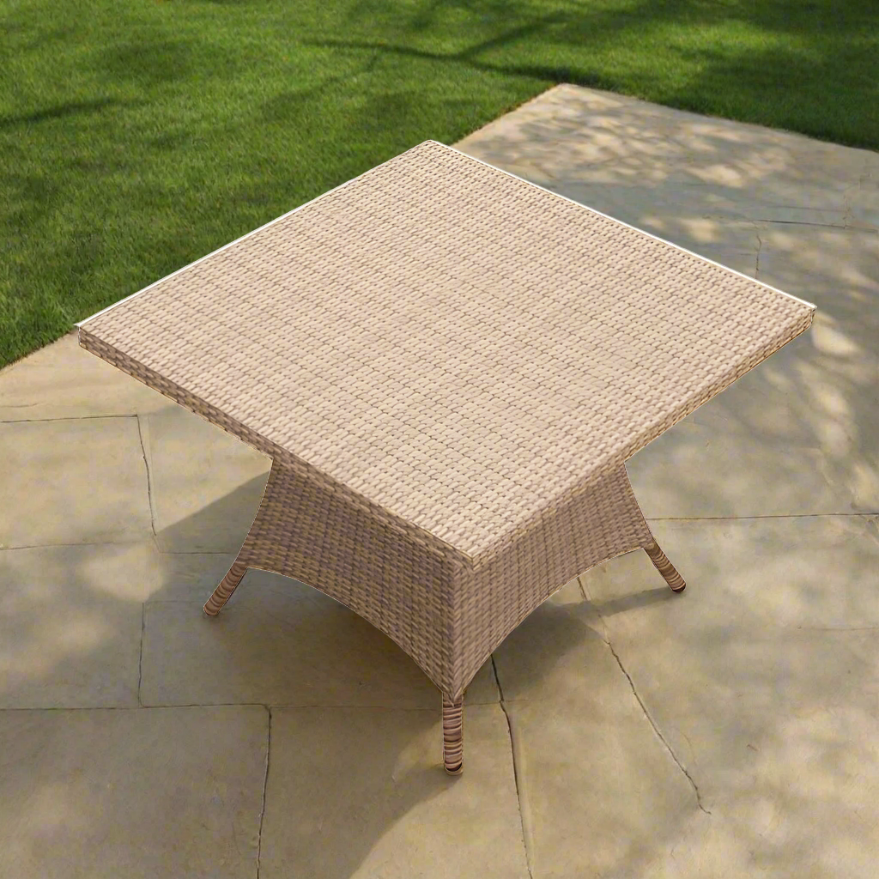 Forever Patio Hampton Wicker 48 Inch Square Dining Table