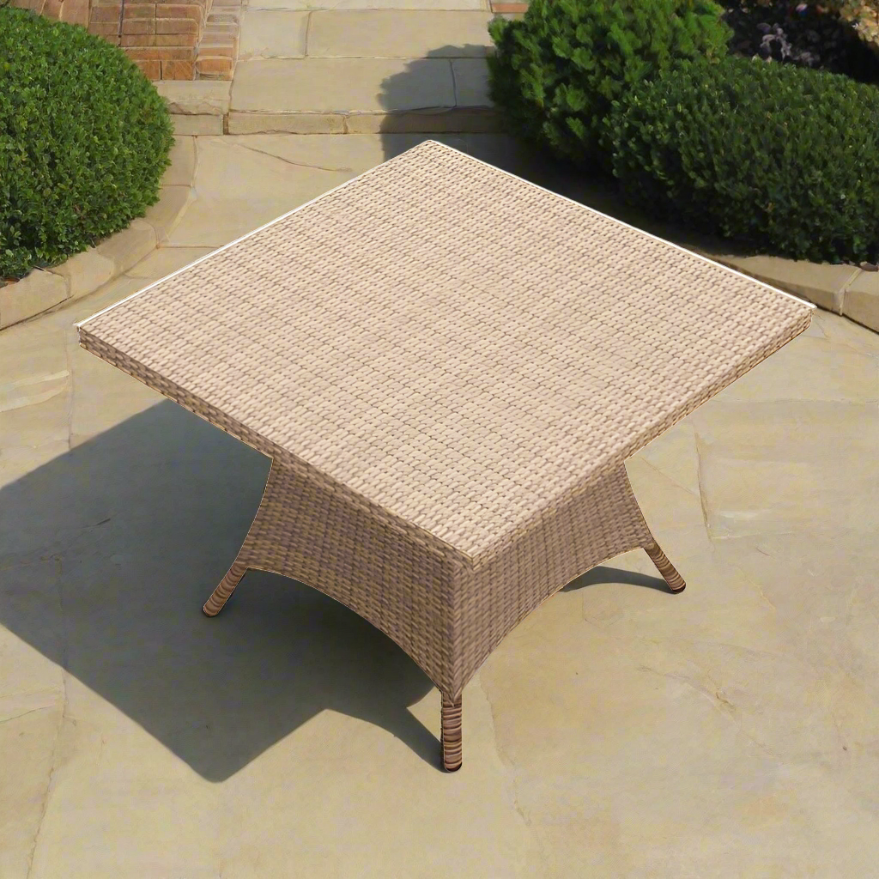 Forever Patio Hampton Wicker 48 Inch Square Dining Table