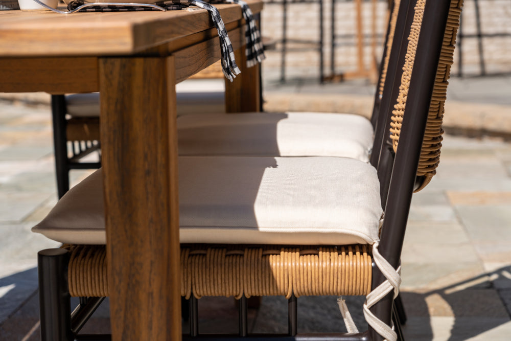 Lloyd Flanders Low Country Woven Vinyl Outdoor Armless Dining Chair